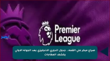 صراع مبكر على القمة.. جدول الدوري الإنجليزي بعد الجولة الأولى يكشف المفاجآت